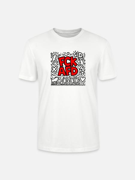 FCK AFD - Stanley/Stella Unisex Bio-T-Shirt CRAFTER - Weiß