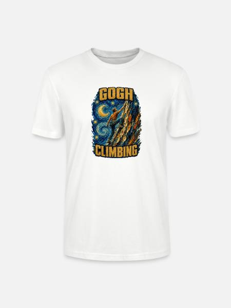 Gogh Klettern Kletterkunst - Stanley/Stella Unisex Bio-T-Shirt CRAFTER - Weiß