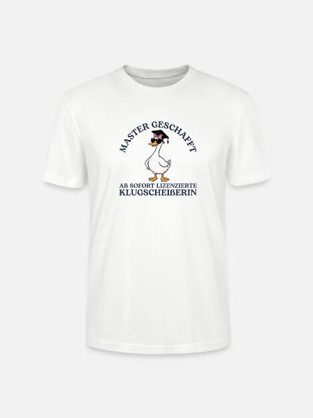Masterprüfung Studium Abschluss Studentin Geschenk - Stanley/Stella Unisex Bio-T-Shirt CRAFTER - Weiß