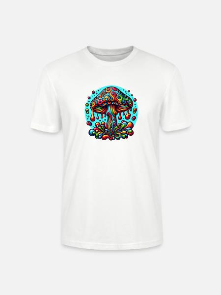 MUSHROOM - Stanley/Stella Unisex Bio-T-Shirt CRAFTER - Weiß