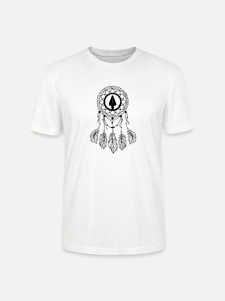Indianer Ureinwohner Traumfänger Western - Stanley/Stella Unisex Bio-T-Shirt CRAFTER - Weiß