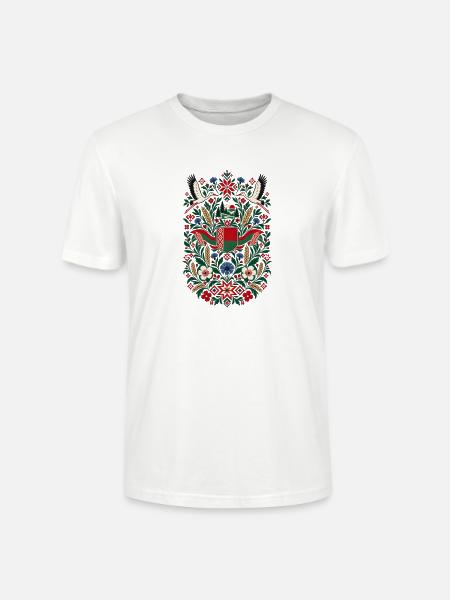 Belarus | Störche, Folklore & Natur - Stanley/Stella Unisex Bio-T-Shirt CRAFTER - Weiß