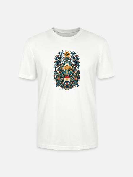 Ägypten | Pyramiden, Horus & Nil - Stanley/Stella Unisex Bio-T-Shirt CRAFTER - Weiß