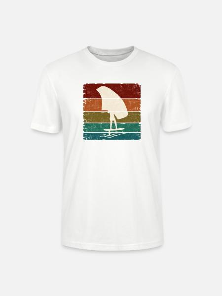 Foiling Retro Sunset Square - Stanley/Stella Unisex Bio-T-Shirt CRAFTER - Weiß