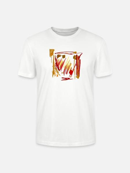 Abstrakter Hintergrund - - Stanley/Stella Unisex Bio-T-Shirt CRAFTER - Weiß