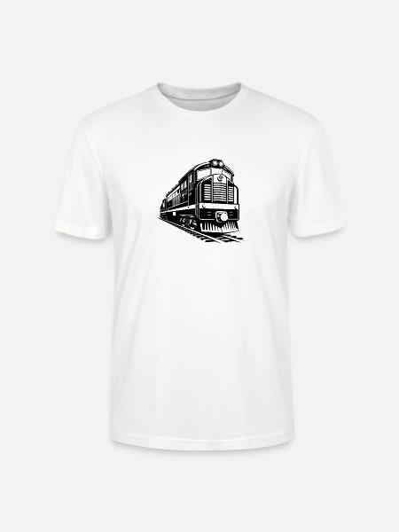 Moderne Diesellokomotivenbahn - Stanley/Stella Unisex Bio-T-Shirt CRAFTER - Weiß