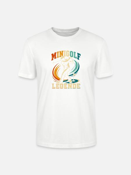 MINIGOLF LEGENDE - Stanley/Stella Unisex Bio-T-Shirt CRAFTER - Weiß