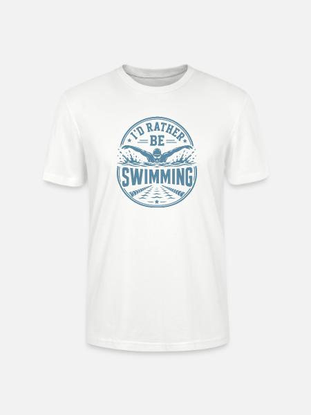 Schwimmer schwimmen Swimming-Pool Pool-fun Schwimm - Stanley/Stella Unisex Bio-T-Shirt CRAFTER - Weiß