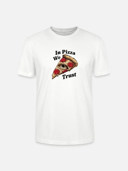 In Pizza We Trust - Stanley/Stella Unisex Bio-T-Shirt CRAFTER - Weiß