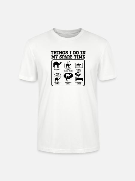 Kamel Hobbys Humor - Stanley/Stella Unisex Bio-T-Shirt CRAFTER - Weiß