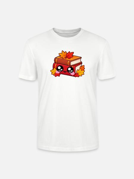 Kawaii Herbstbücher - Stanley/Stella Unisex Bio-T-Shirt CRAFTER - Weiß