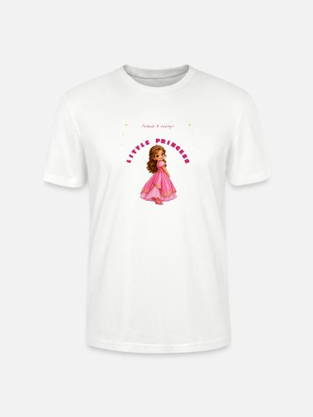 Kleine rosa Prinzessin - Stanley/Stella Unisex Bio-T-Shirt CRAFTER - Weiß