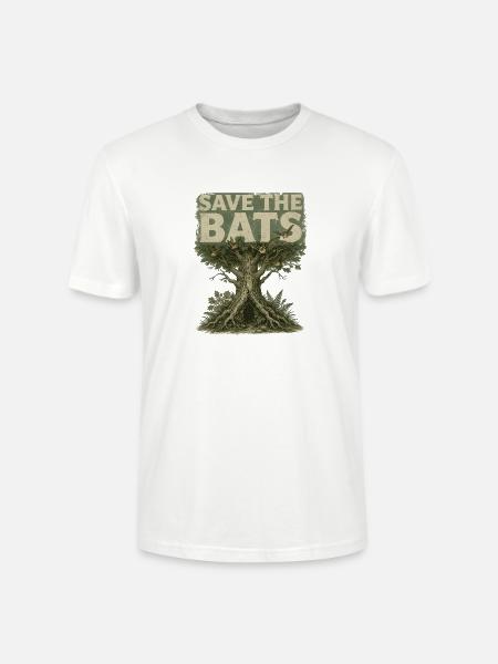 Save The Bats Fledermausschutz - Stanley/Stella Unisex Bio-T-Shirt CRAFTER - Weiß