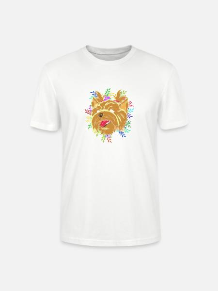 Yorkshire Terrier - Stanley/Stella Unisex Bio-T-Shirt CRAFTER - Weiß