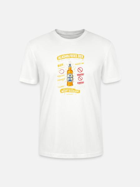 Alkoholfreies Bier 0,0% Design - Stanley/Stella Unisex Bio-T-Shirt CRAFTER - Weiß
