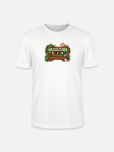 Farm Beats Pixel Cassette - Stanley/Stella Unisex Bio-T-Shirt CRAFTER - Weiß