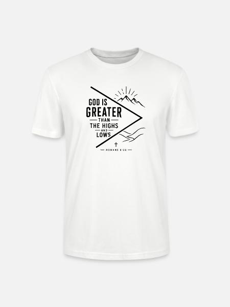 Gott ist größer - Stanley/Stella Unisex Bio-T-Shirt CRAFTER - Weiß