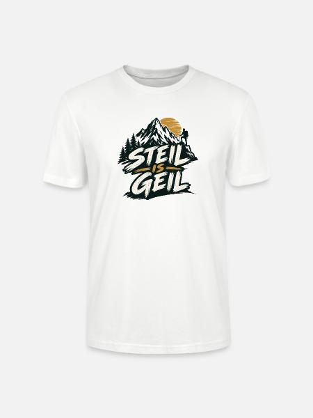 steil is geil - steil ist super - Stanley/Stella Unisex Bio-T-Shirt CRAFTER - Weiß