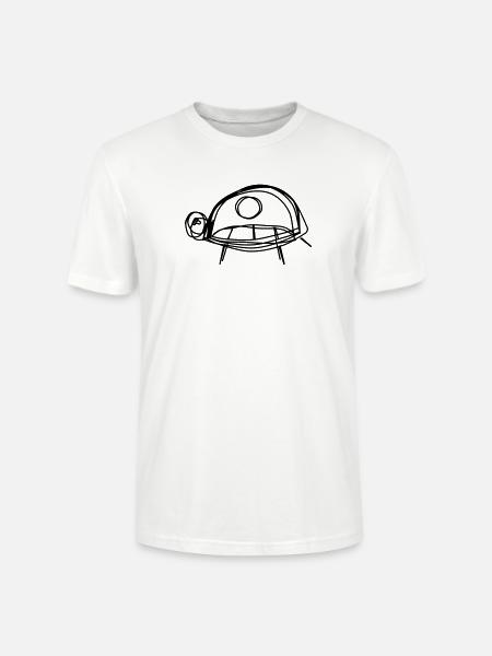 Schildkröte handgezeichnet - Stanley/Stella Unisex Bio-T-Shirt CRAFTER - Weiß