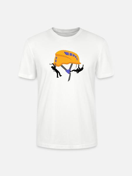 klettern bouldern felsklettern berge Bergsport - Stanley/Stella Unisex Bio-T-Shirt CRAFTER - Weiß