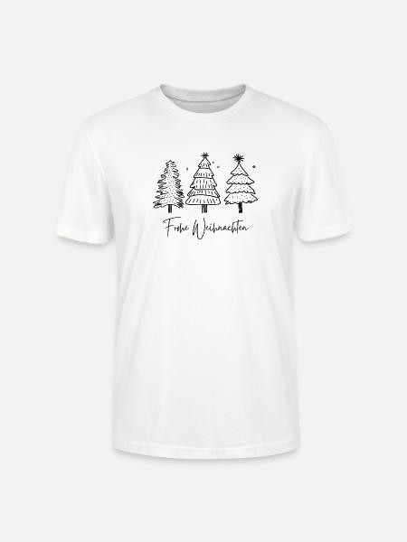 Weihnachten, Ugly Christmas Sweater - Stanley/Stella Unisex Bio-T-Shirt CRAFTER - Weiß