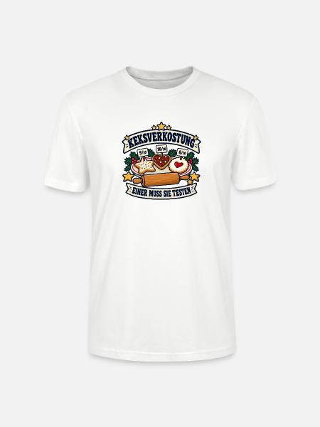 Keksverkostung – Einer muss sie testen - Stanley/Stella Unisex Bio-T-Shirt CRAFTER - Weiß