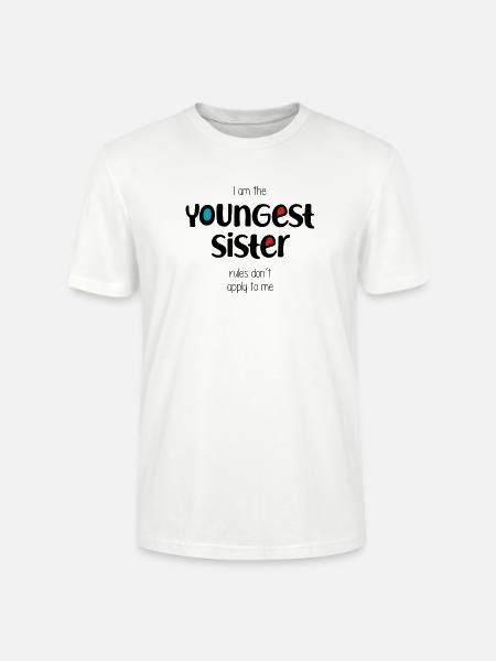 jüngste Schwester - Stanley/Stella Unisex Bio-T-Shirt CRAFTER - Weiß