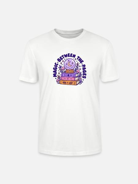 Magie Zwischen Den Seiten - Stanley/Stella Unisex Bio-T-Shirt CRAFTER - Weiß