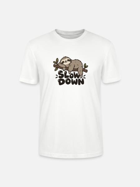 Verlangsame Trägheit - Stanley/Stella Unisex Bio-T-Shirt CRAFTER - Weiß