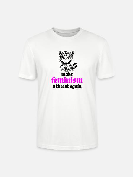 make feminism a threat again - Stanley/Stella Unisex Bio-T-Shirt CRAFTER - Weiß