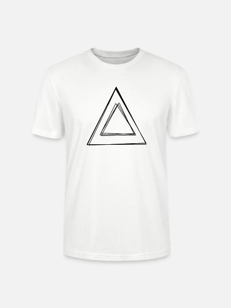 Griechischer Buchstabe Delta handgezeichnet - Stanley/Stella Unisex Bio-T-Shirt CRAFTER - Weiß
