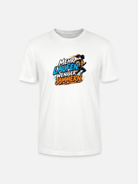 Joggen - Mehr Laufen - Joggerinnen - Stanley/Stella Unisex Bio-T-Shirt CRAFTER - Weiß