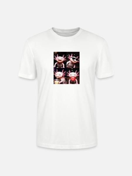 Axolotls Axolotl - Stanley/Stella Unisex Bio-T-Shirt CRAFTER - Weiß