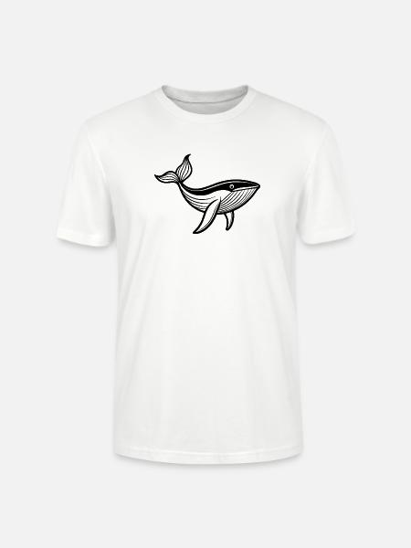 Buckelwal - Stanley/Stella Unisex Bio-T-Shirt CRAFTER - Weiß