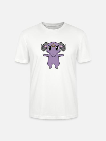 Satan Ziege Motiv - Stanley/Stella Unisex Bio-T-Shirt CRAFTER - Weiß