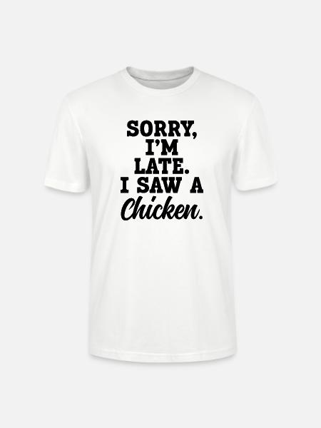 Huhn Spruch Humor - Stanley/Stella Unisex Bio-T-Shirt CRAFTER - Weiß