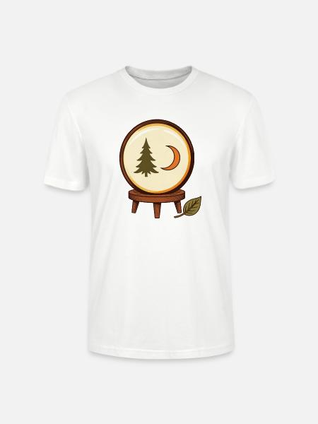 Waldzauber in der Kugel - Stanley/Stella Unisex Bio-T-Shirt CRAFTER - Weiß