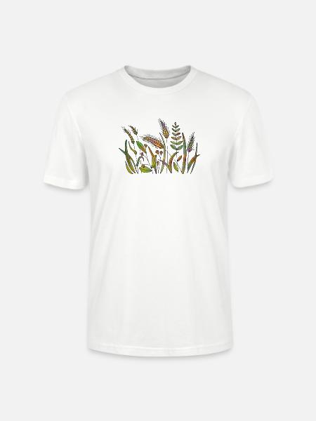 Gras - Stanley/Stella Unisex Bio-T-Shirt CRAFTER - Weiß
