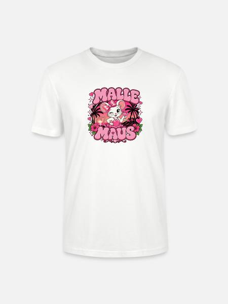 Malle Maus – Mallorca Party & Urlaub - Stanley/Stella Unisex Bio-T-Shirt CRAFTER - Weiß