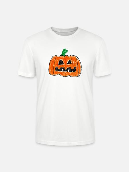 Süßer Jack O' Lantern – Halloween-Design - Stanley/Stella Unisex Bio-T-Shirt CRAFTER - Weiß
