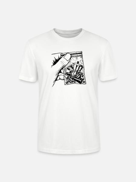 Barista Kaffee-Duftbeutel Koffein-Humor-Geschenk - Stanley/Stella Unisex Bio-T-Shirt CRAFTER - Weiß