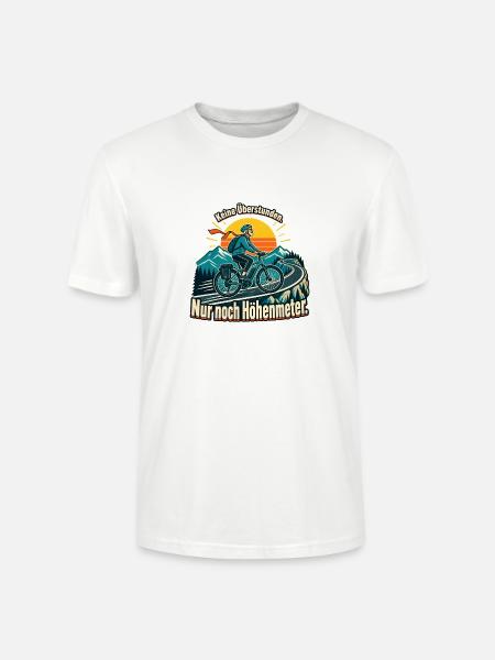 Rentner Radfahrer Ruhestand Fahrrad Höhenmeter - Stanley/Stella Unisex Bio-T-Shirt CRAFTER - Weiß