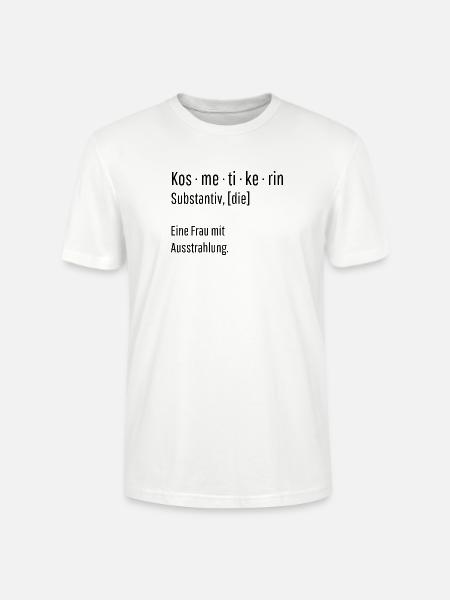 Kosmetikerin Substantiv Definition Geschenk - Stanley/Stella Unisex Bio-T-Shirt CRAFTER - Weiß