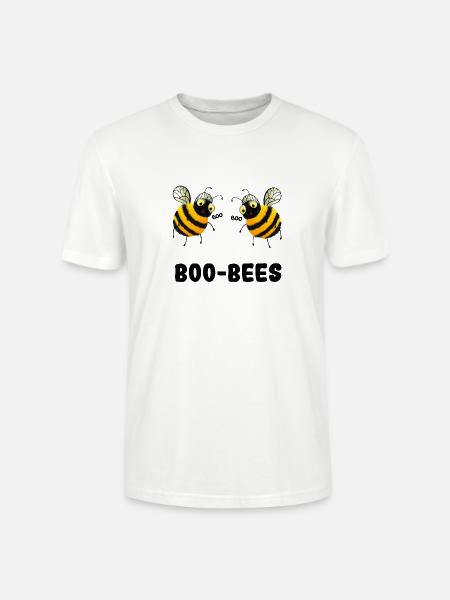 Boo-Bees - Zwei Bienen sagen Boo - Stanley/Stella Unisex Bio-T-Shirt CRAFTER - Weiß