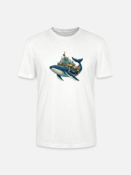SteampunkWale Unterwasserkosmos - Stanley/Stella Unisex Bio-T-Shirt CRAFTER - Weiß
