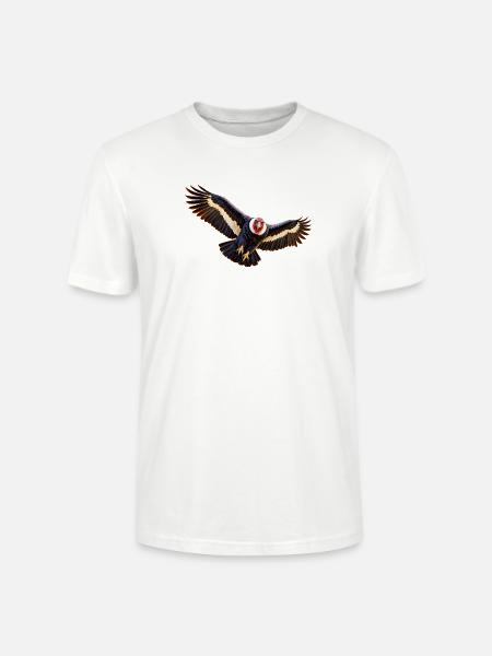 Condor im Flug - Stanley/Stella Unisex Bio-T-Shirt CRAFTER - Weiß