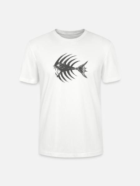 Tiefsee-Kampffisch - Stanley/Stella Unisex Bio-T-Shirt CRAFTER - Weiß