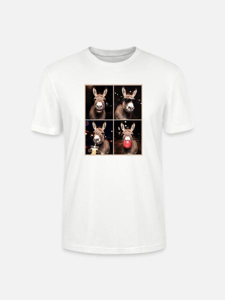 Donkey Esel - Stanley/Stella Unisex Bio-T-Shirt CRAFTER - Weiß