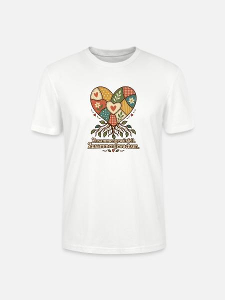 Patchworkfamilie Stiefeltern Bonusmama Bonuspapa - Stanley/Stella Unisex Bio-T-Shirt CRAFTER - Weiß