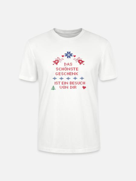 Geschenk Weihnachten - Stanley/Stella Unisex Bio-T-Shirt CRAFTER - Weiß